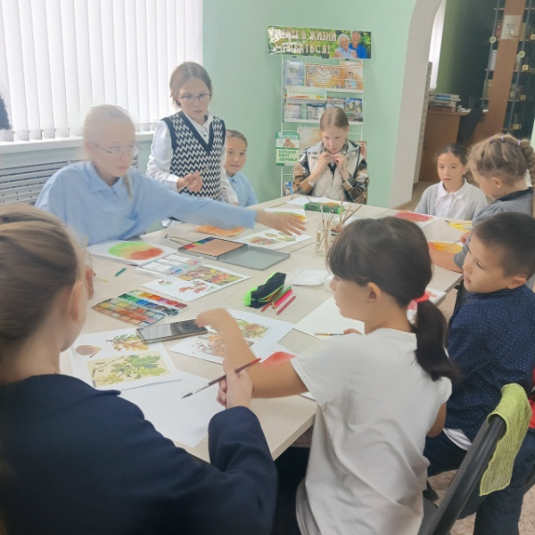 Познавательно-развлекательный час «Разноцветные краски осени» в Ярославской сельской библиотеке