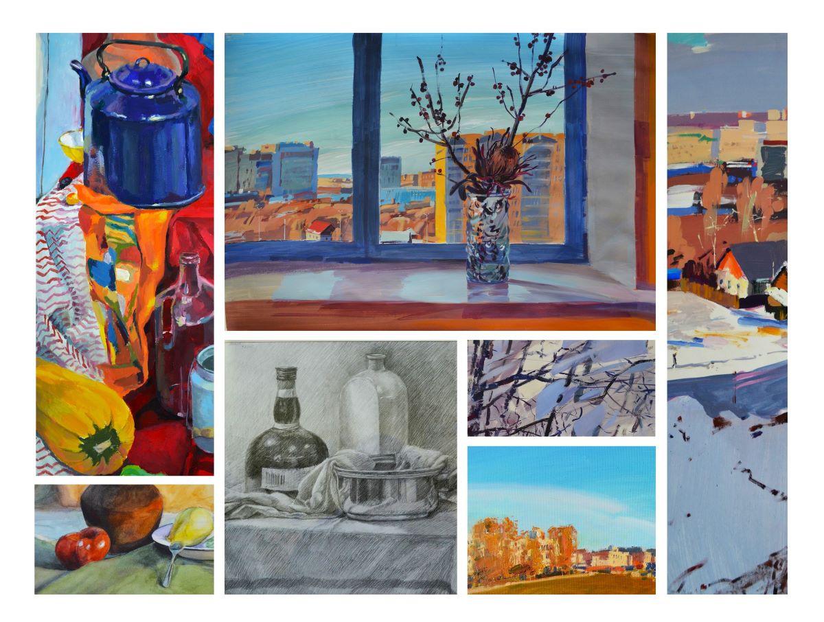 Вернисаж «На пути к прекрасному»: диалог художника и юных дарований